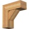 Ekena Millwork Traditional Block Rough Sawn Bracket w/ Offset Brace, Western Red Cedar, 8"W x 20"D x 20"H BKT0806X20X20TRA05RWR - alternate 1
